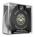 Minnesota Wild NHL Inglasco 2025-26 25th Anniversary Officially Licensed Game Hockey Puck product image 1, provided for