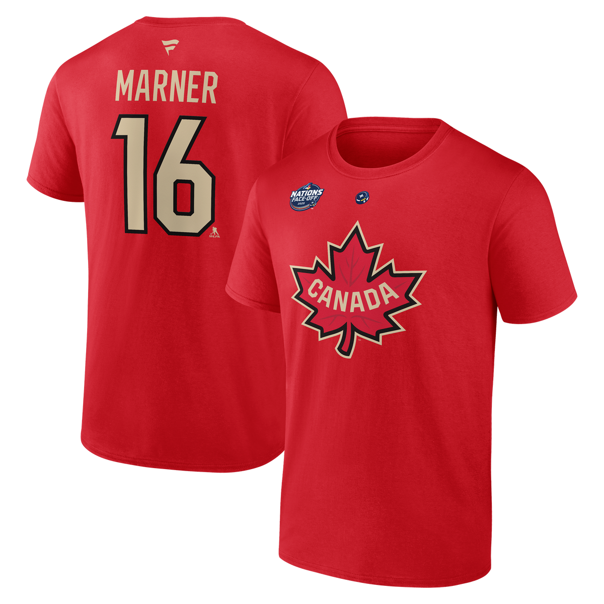 Mitch Marner Canada NHL 4 Nations Face-Off Fanatics Branded Men Red Authentic T-Shirt product image 3, provided for visual