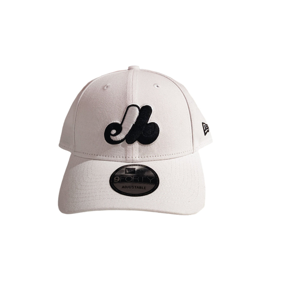 Montreal Expos MLB New Era Men White 9Forty Cooperstown Adjustable Hat product image 3, provided for visual reference and