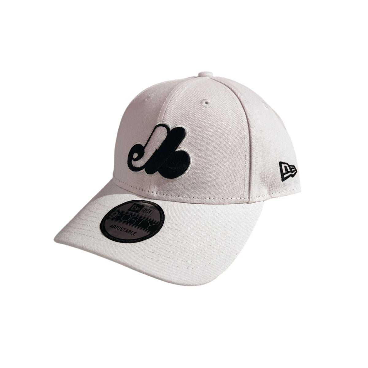 Montreal Expos MLB New Era Men White 9Forty Cooperstown Adjustable Hat product image 1, provided for visual reference and