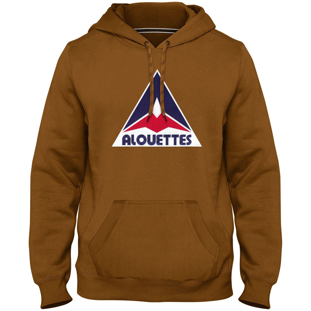 Montreal Alouettes CFL Bulletin Men Dune Express Twill Retro Logo Hoodie product image 1, provided for visual reference and