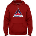 Montreal Alouettes CFL Bulletin Men Red Express Twill Retro Logo Hoodie product image 1, provided for visual reference and