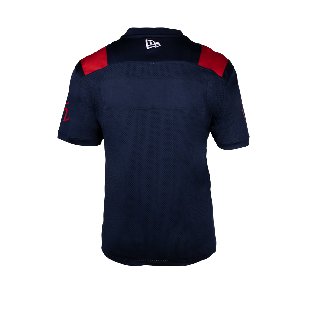 Montreal Alouettes CFL New Era Men Navy Home Replica Jersey product image 2, provided for visual reference and product