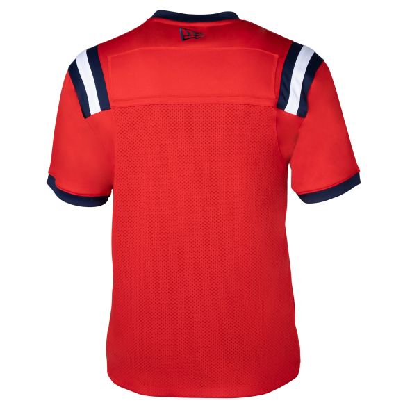 Montreal Alouettes CFL New Era Men Red 3rd Alternate Replica Jersey product image 2, provided for visual reference and