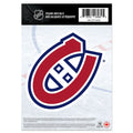 Montreal Canadiens NHL 5" x 7" Team Fan Decal product image 1, provided for visual reference and product detail review