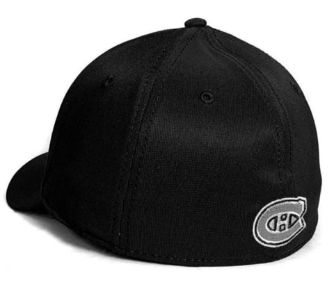 Montreal Canadiens NHL American Needle Men Black E-Boss Platinum Stretch Fit Hat product image 2, provided for visual