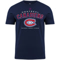 Montreal Canadiens NHL Bulletin Men Navy Bevel T-Shirt product image 1, provided for visual reference and product detail