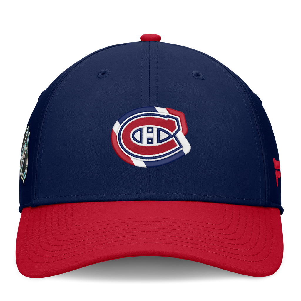 Montreal Canadiens NHL Fanatics Branded Men Navy/Red 2026 Draft Authentic Pro Stretch Fit Hat product image 3, provided for