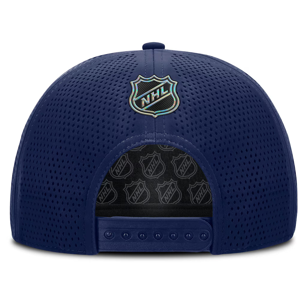 Montreal Canadiens NHL Fanatics Branded Men Navy Rink Panel Pinch Snapback product image 2, provided for visual reference