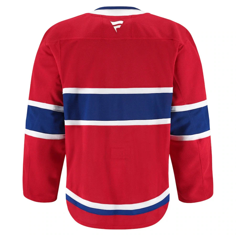 Montreal Canadiens NHL Fanatics Branded Men Red Authentic Pro Jersey product image 2, provided for visual reference and