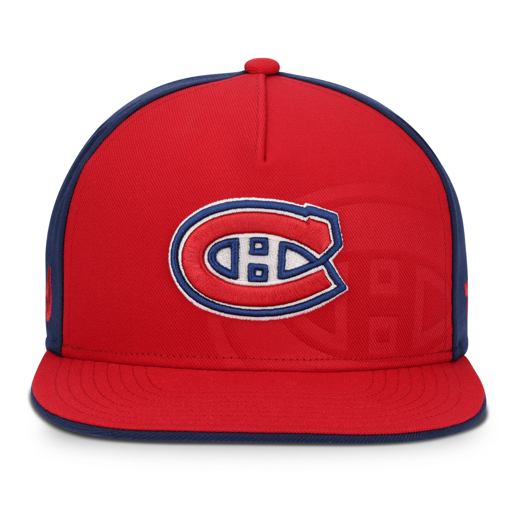 Montreal Canadiens NHL Fanatics Branded Men Red/Navy 2026 Draft Authentic Pro Snapback Hat product image 4, provided for