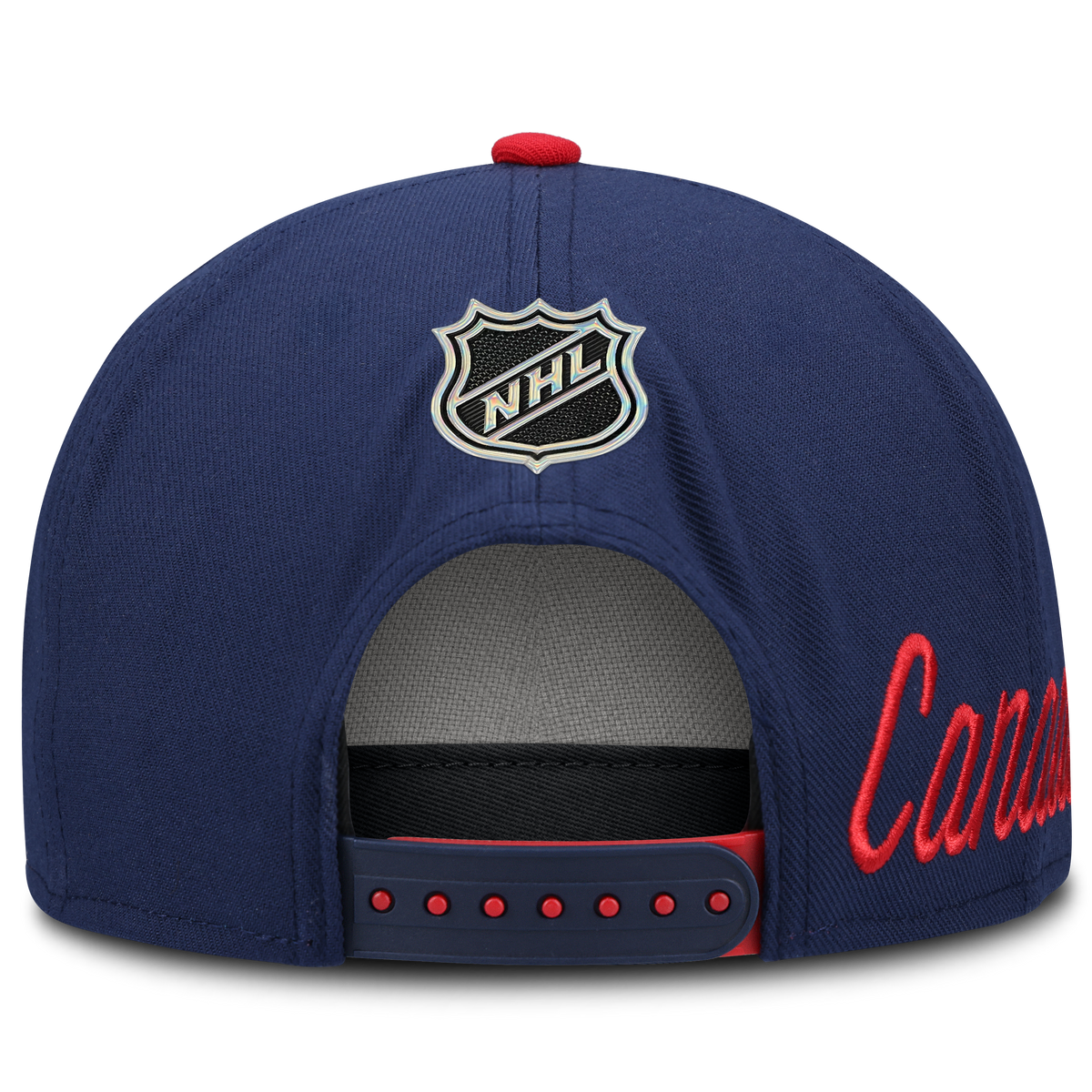 Montreal Canadiens NHL Fanatics Branded Men Red/Navy 2026 Draft Authentic Pro Snapback Hat product image 2, provided for