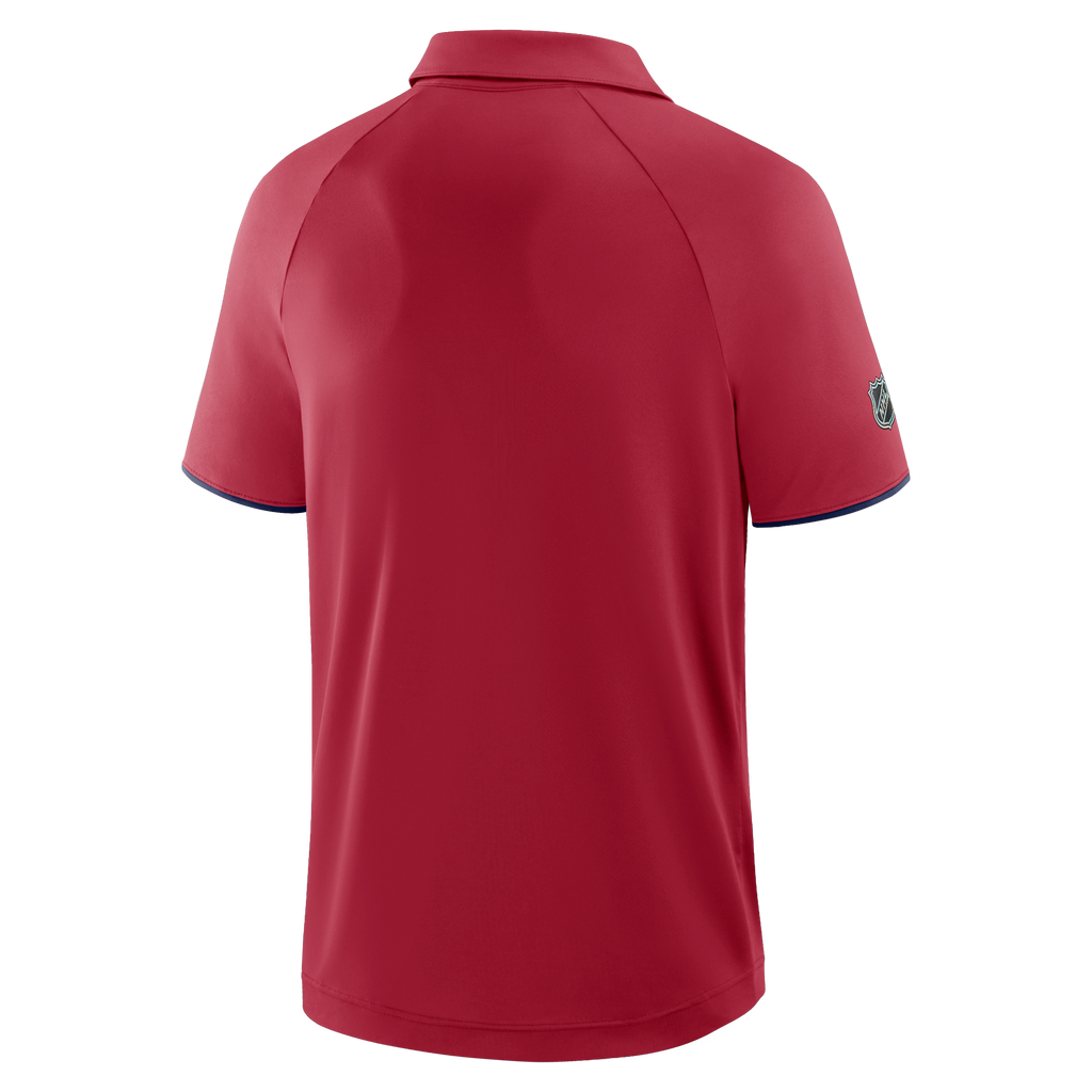 Montreal Canadiens NHL Fanatics Branded Men Red/Navy Authentic Pro Polo T-Shirt product image 2, provided for visual