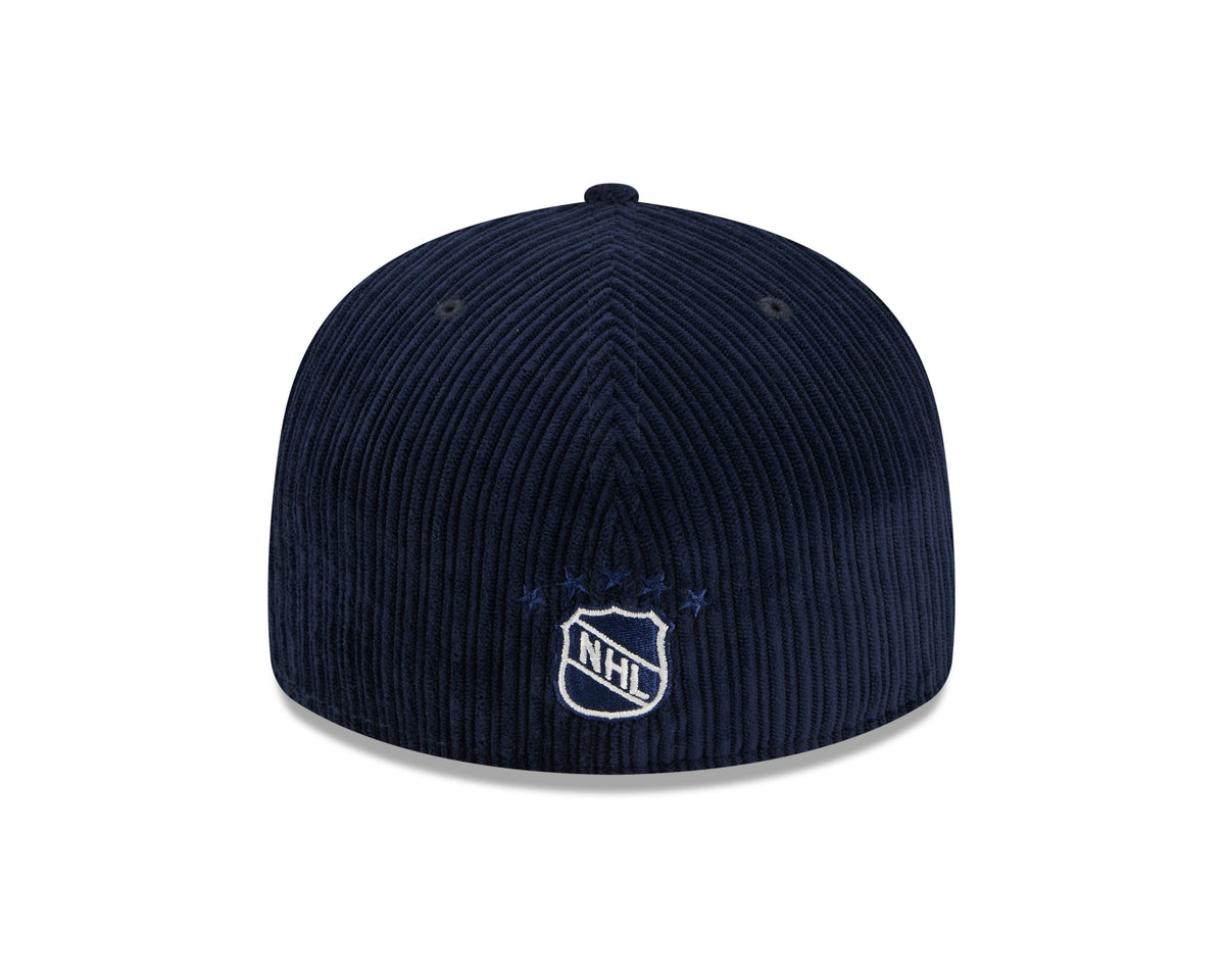 Montreal Canadiens NHL New Era Men Navy 59Fifty Chenille Pop Fitted Hat product image 2, provided for visual reference and