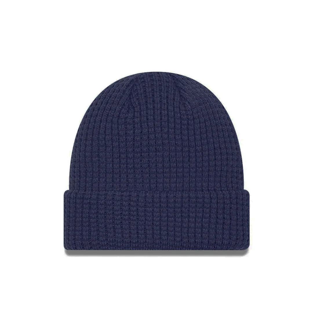 Montreal Canadiens NHL New Era Men Navy Waffle Beanie Knit Hat product image 2, provided for visual reference and product
