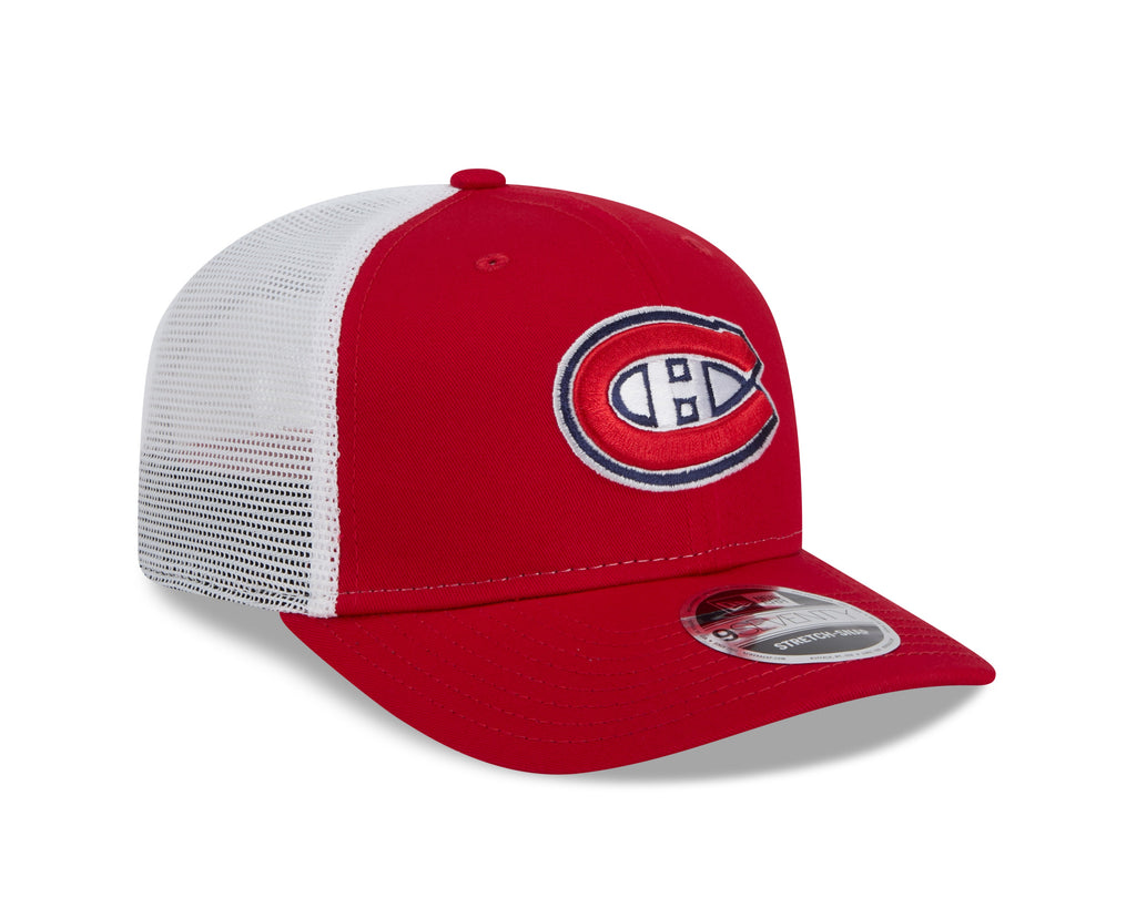 Montreal Canadiens NHL New Era Men Red 9Seventy Trucker Snapback Hat product image 4, provided for visual reference and