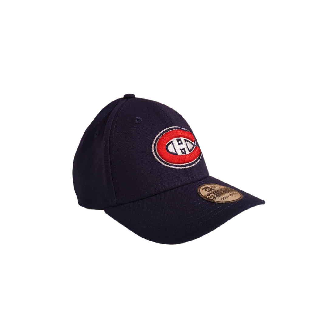 Montreal Canadiens NHL New Era Youth Navy 39Thirty Stretch Fit Hat product image 4, provided for visual reference and