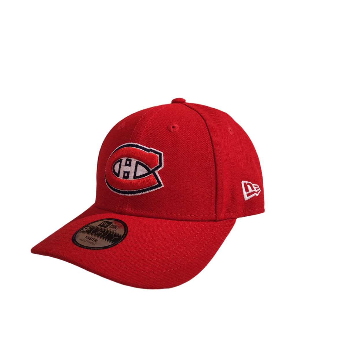Montreal Canadiens NHL New Era Youth Red 9Forty Adjustable Hat product image 1, provided for visual reference and product