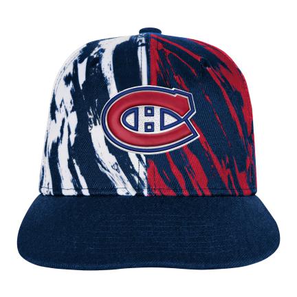 Montreal Canadiens NHL Outerstuff Youth Navy Propel Flatbrim Snapback product image 1, provided for visual reference and