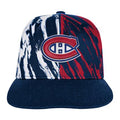 Montreal Canadiens NHL Outerstuff Youth Navy Propel Flatbrim Snapback product image 1, provided for visual reference and