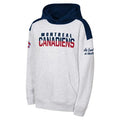 Montreal Canadiens NHL Outerstuff Kids White Elite Defense Pullover Fleece Hoodie product image 1, provided for visual