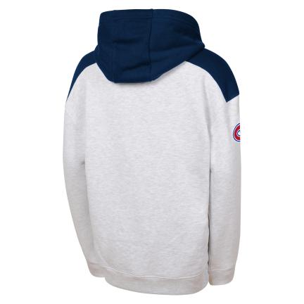Montreal Canadiens NHL Outerstuff Kids White Elite Defense Pullover Fleece Hoodie product image 2, provided for visual