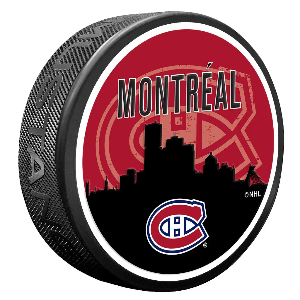 Montreal Canadiens NHL Skyline Hockey Puck product image 1, provided for visual reference and product detail review