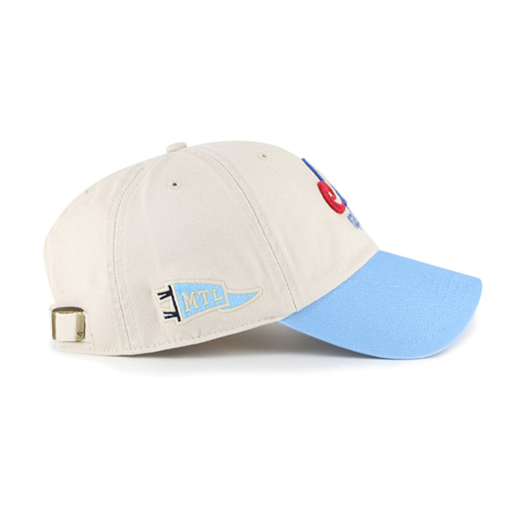 Montreal Expos MLB 47 Brand Men Beige Clean Up Grand Stand Adjustable Hat product image 3, provided for visual reference and