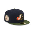 Montreal Expos MLB New Era Men Navy/Green 59Fifty 1982 All Star Game Fitted Hat product image 1, provided for visual