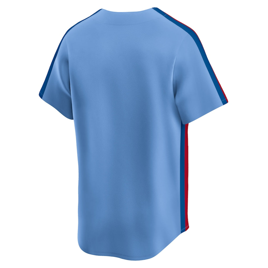 Montreal Expos MLB Nike Men Light Blue Cooperstown Limited Jersey product image 2, provided for visual reference and product