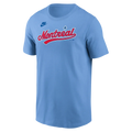 Montreal Expos MLB Nike Men Light Blue Cooperstown T-Shirt product image 1, provided for visual reference and product detail