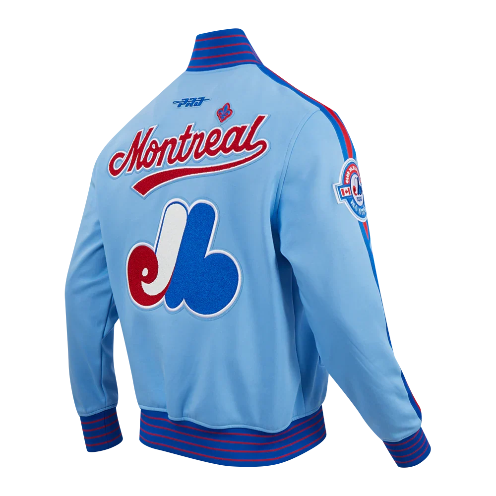 Montreal Expos MLB Pro Standard Men Light Blue Cooperstown Game Day Double Knit Jacket product image 4, provided for visual