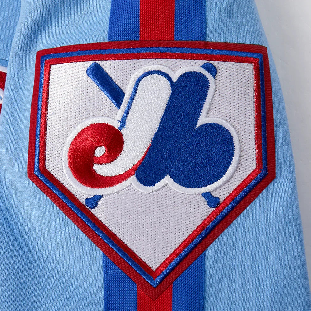 Montreal Expos MLB Pro Standard Men Light Blue Cooperstown Game Day Double Knit Jacket product image 7, provided for visual
