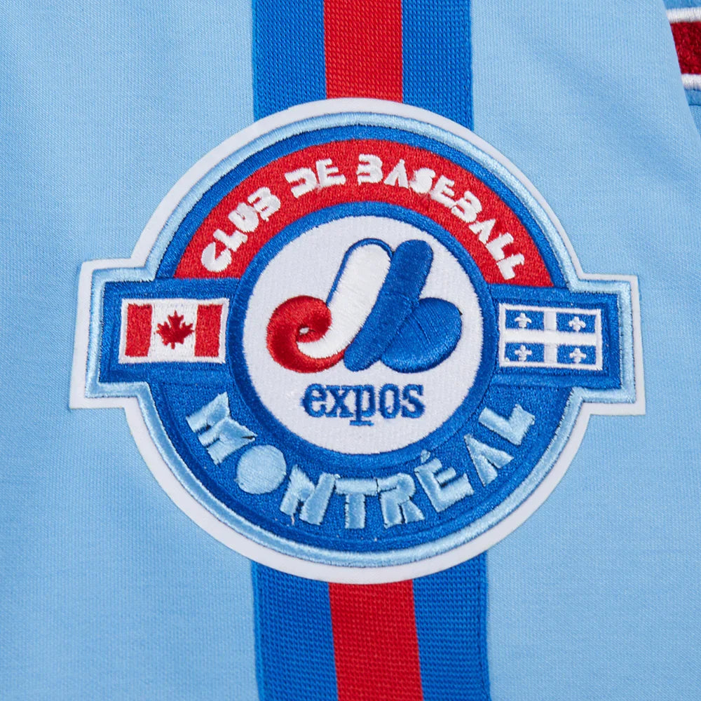 Montreal Expos MLB Pro Standard Men Light Blue Cooperstown Game Day Double Knit Jacket product image 8, provided for visual
