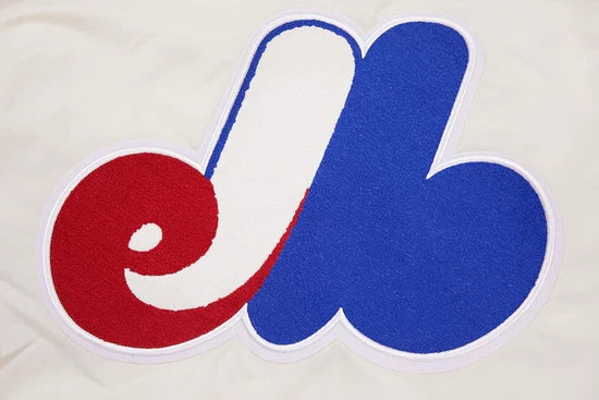 Montreal Expos MLB Pro Standard Men Off-White Cooperstown Rib Satin Jacket product image 6, provided for visual reference