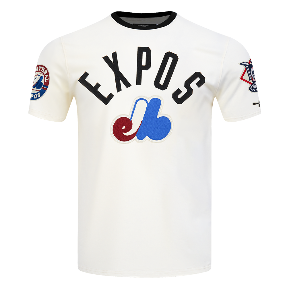 Montreal Expos MLB Pro Standard Men Offwhite Modern Originals Cooperstown Ringer T-Shirt product image 1, provided for