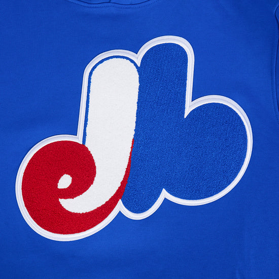 Montreal Expos MLB Pro Standard Men Royal Blue Cooperstown Retro Classic Pullover Hoodie product image 6, provided for