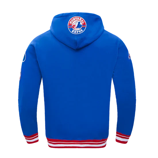 Montreal Expos MLB Pro Standard Men Royal Blue Cooperstown Retro Classic Pullover Hoodie product image 3, provided for