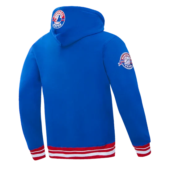 Montreal Expos MLB Pro Standard Men Royal Blue Cooperstown Retro Classic Pullover Hoodie product image 4, provided for