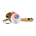 Montreal Expos MLB TSV Bat, Ball & Glove Keychain product image 1, provided for visual reference and product detail review