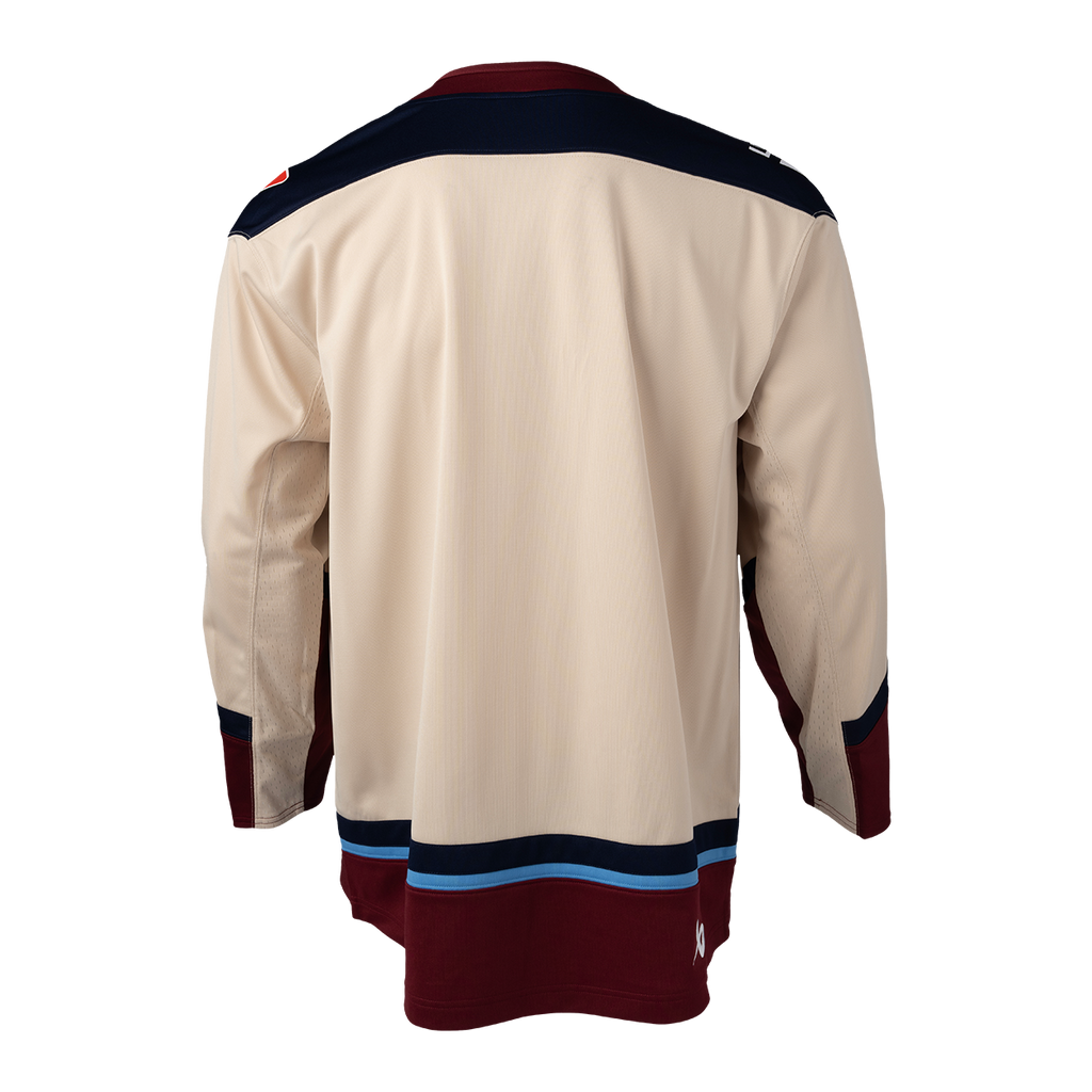 Montreal Victoire PWHL Bauer Unisex Beige 2025 Replica Away Jersey product image 2, provided for visual reference and