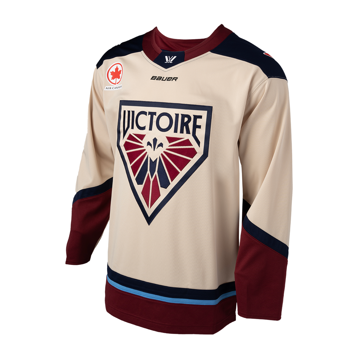 Montreal Victoire PWHL Bauer Unisex Beige 2025 Replica Away Jersey product image 3, provided for visual reference and