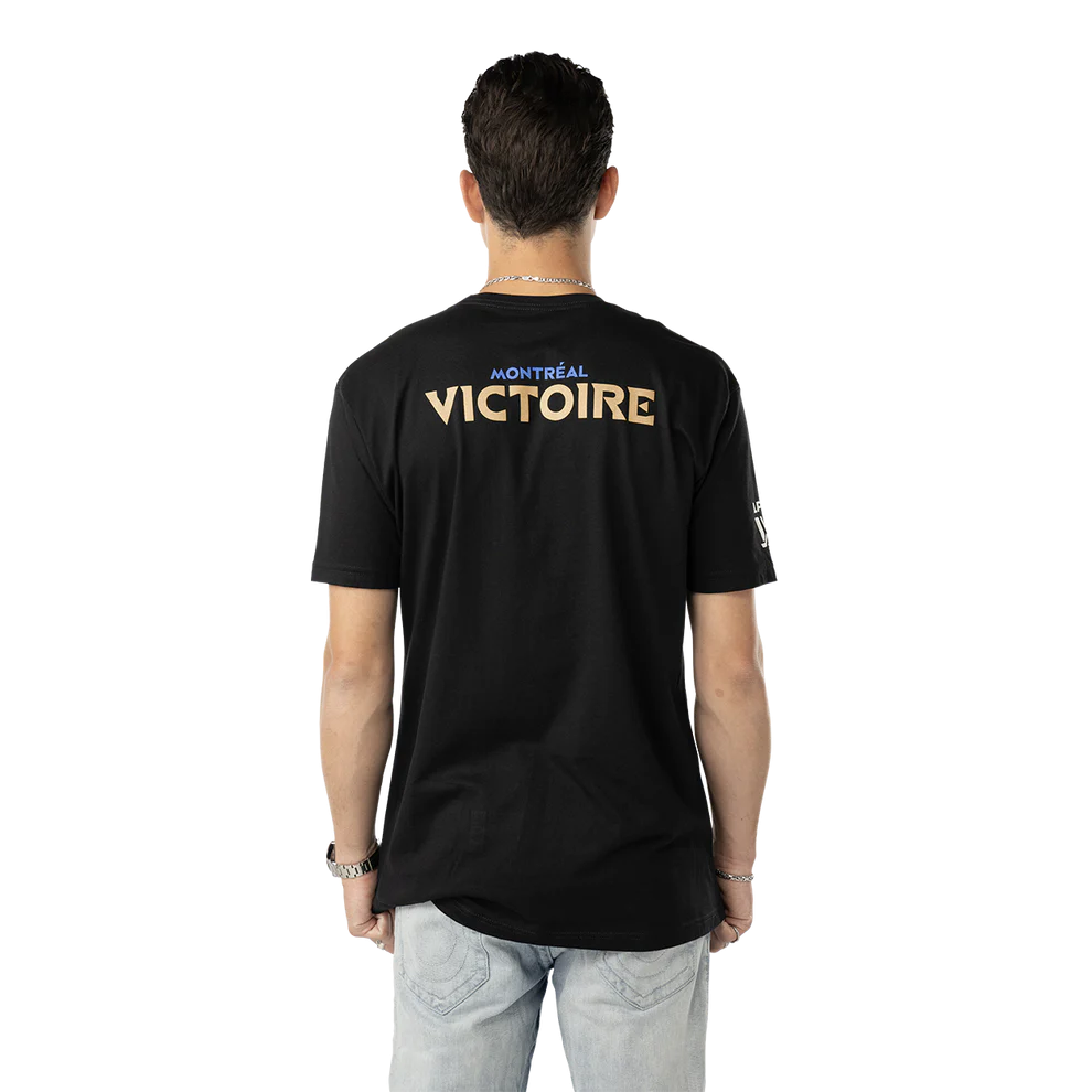 Montreal Victoire PWHL Bauer Unisex Black Graphic Logo T-Shirt product image 2, provided for visual reference and product