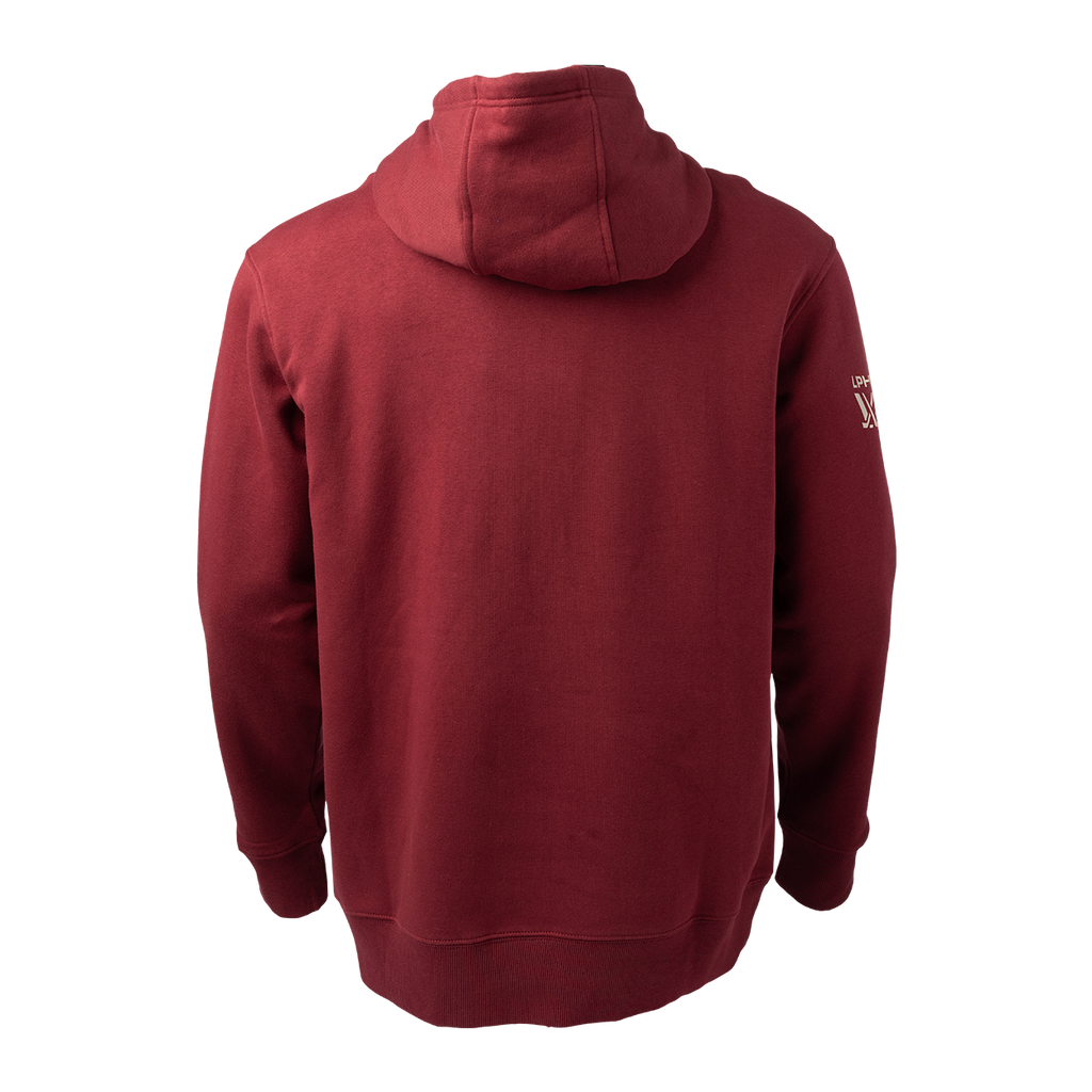 Montreal Victoire PWHL Bauer Unisex Maroon Core Ultimate Pullover Hoodie product image 2, provided for visual reference and
