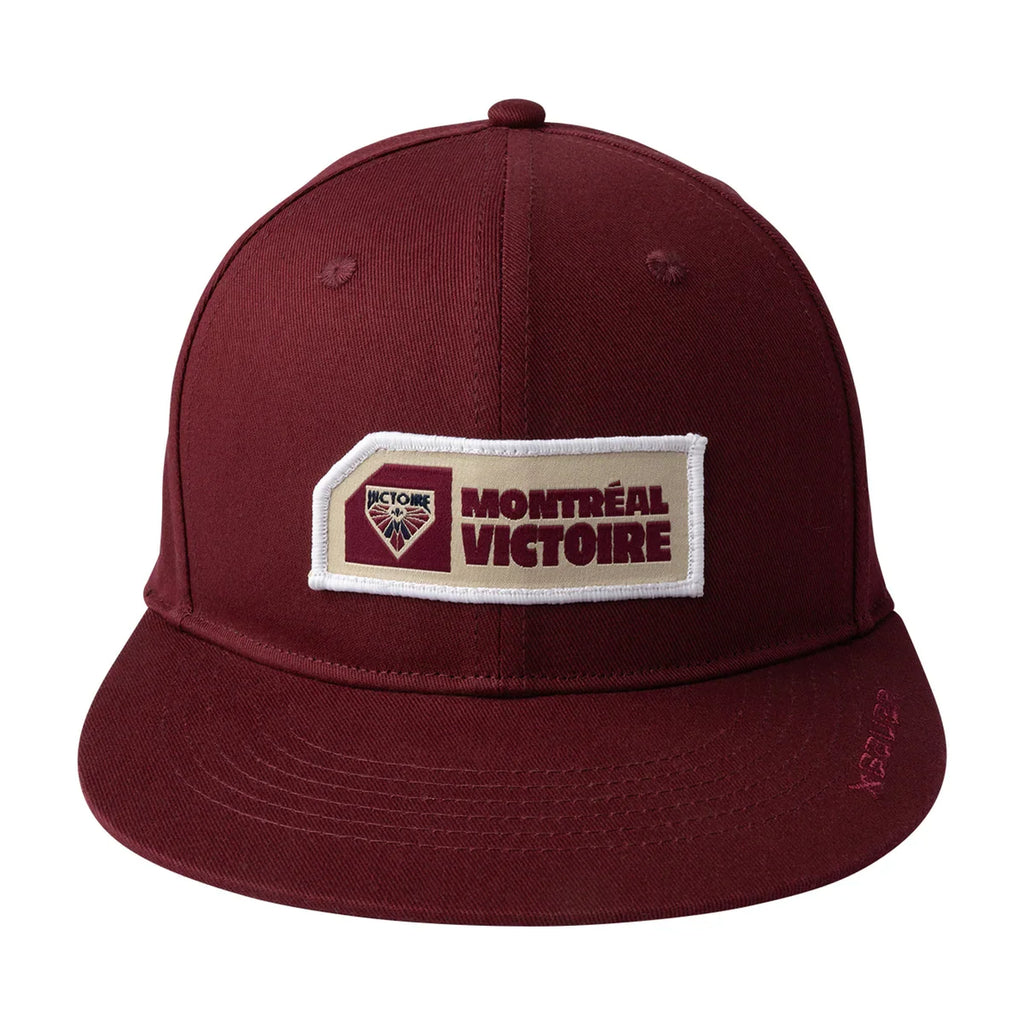 Montreal Victoire PWHL Bauer Unisex Maroon Flat Brim Snapback product image 3, provided for visual reference and product