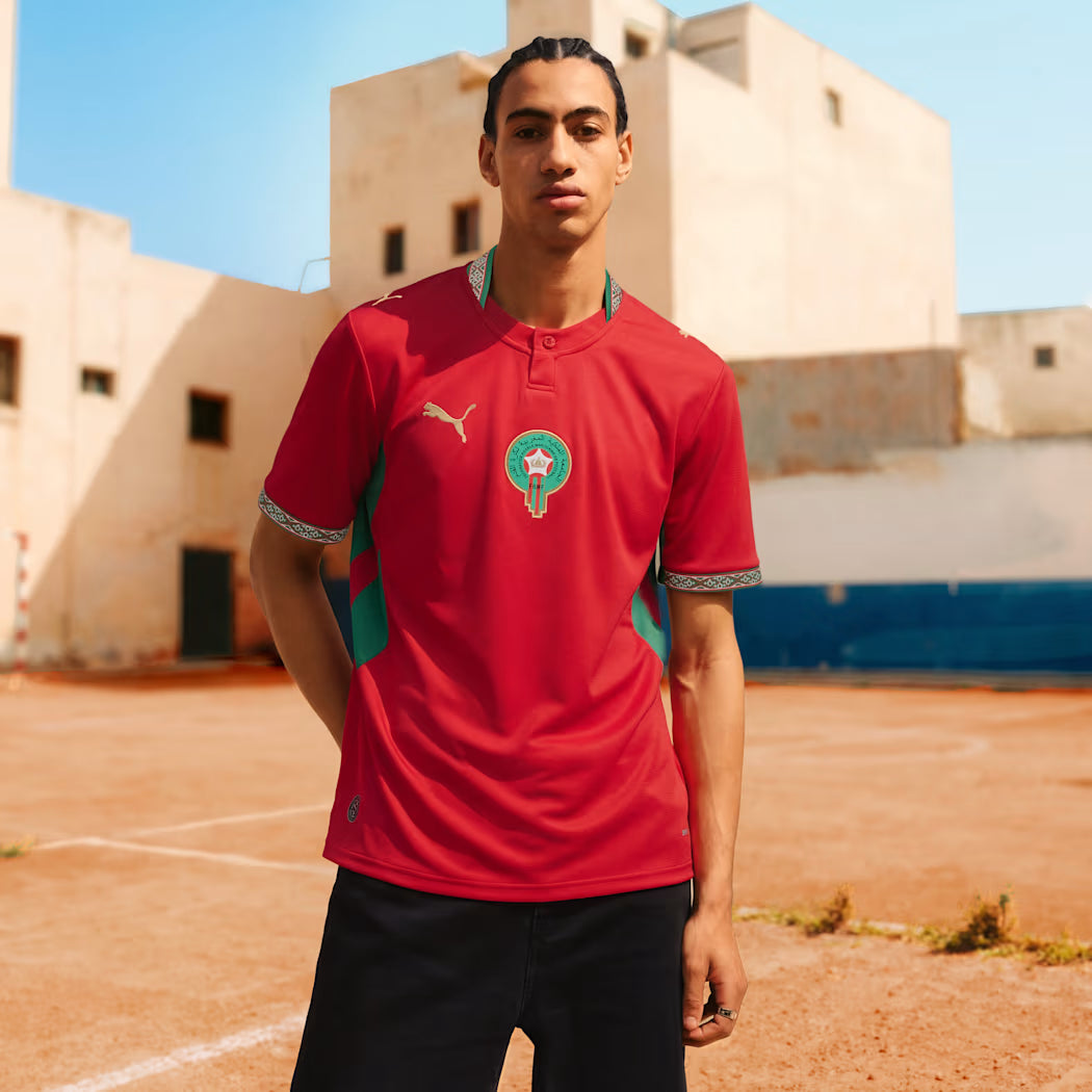 Morocco National Team FIFA Puma Men Red 2026 Home Replica Jersey product image 3, provided for visual reference and product