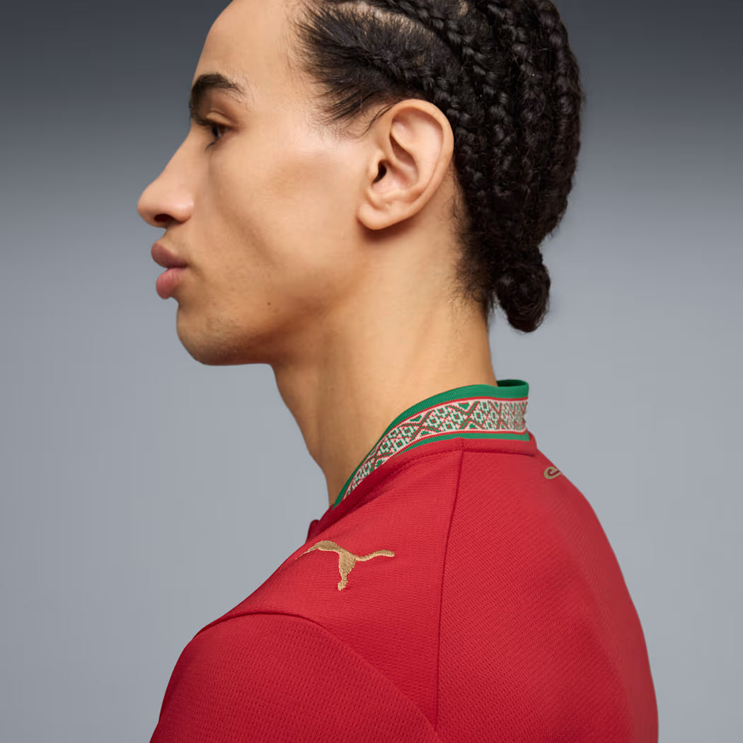 Morocco National Team FIFA Puma Men Red 2026 Home Replica Jersey product image 4, provided for visual reference and product