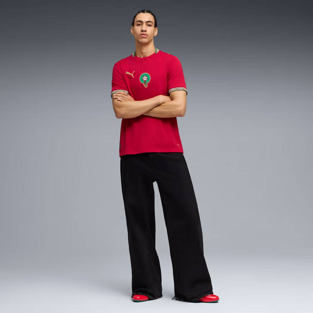 Morocco National Team FIFA Puma Men Red 2026 Home Replica Jersey product image 5, provided for visual reference and product