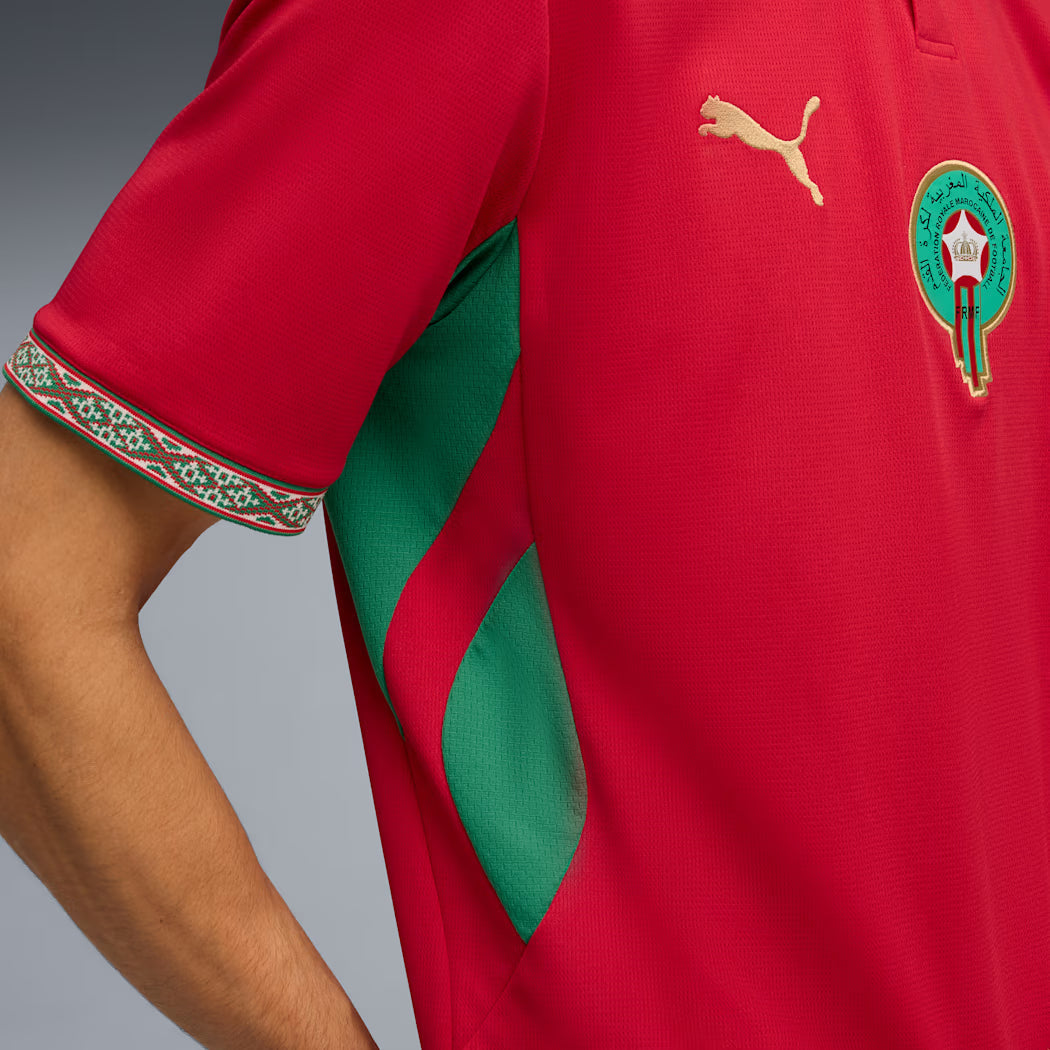 Morocco National Team FIFA Puma Men Red 2026 Home Replica Jersey product image 8, provided for visual reference and product
