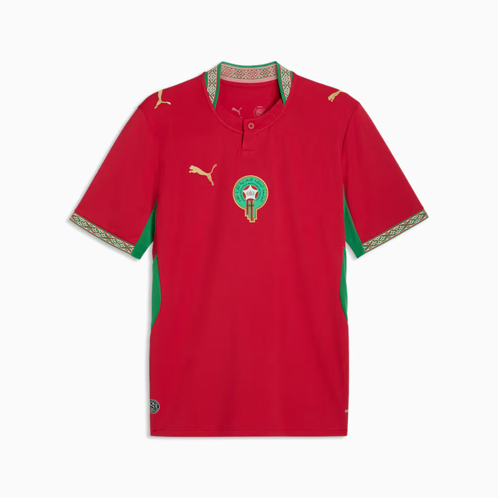 Morocco National Team FIFA Puma Men Red 2026 Home Replica Jersey product image 1, provided for visual reference and product